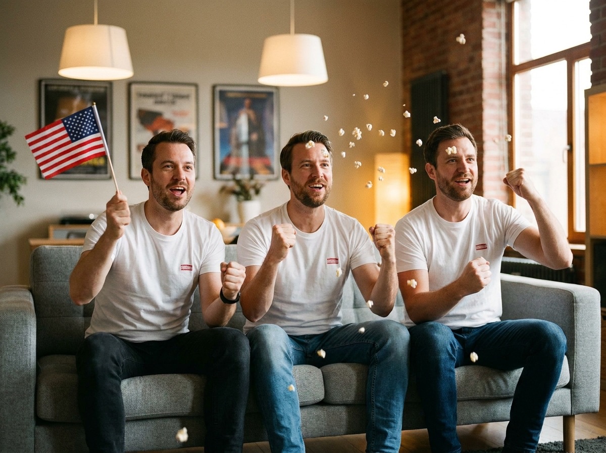 Grown-up Michael Bay fans watching together as adults